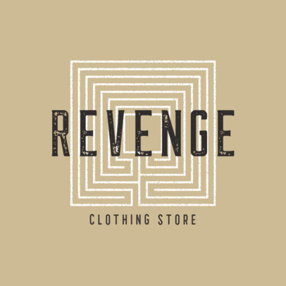 Clothing Brand Logo Maker Featuring Geometric Patterns