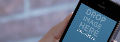 Black iPhone 5 Close Up Shot Wide