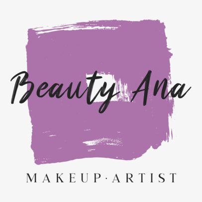 Logo Maker for Beauty Brands Featuring Paint Stain Graphics