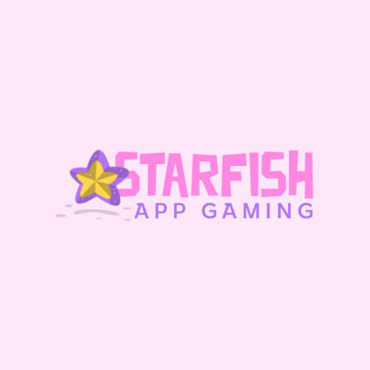 Mobile Gaming Logo Generator with a Starfish Graphic