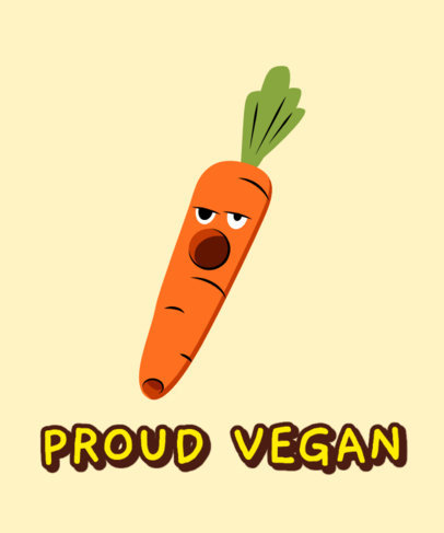 Cannabis Culture T-Shirt Design Generator Featuring a Funny Carrot Graphic