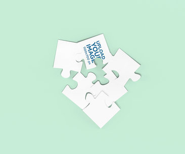 Mockup of a Puzzle with Scrambled Pieces 2683-el1