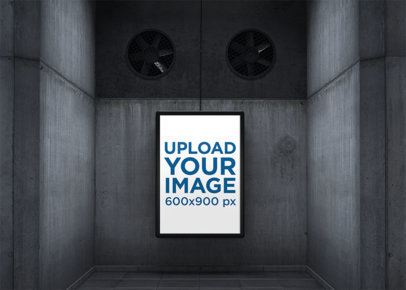 Mockup of a MUPI at an Underground Station 