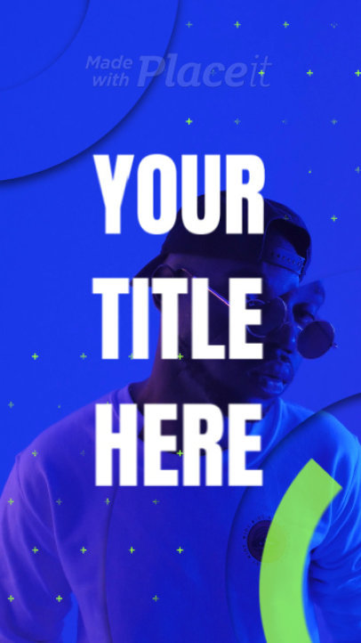 Instagram Story Video Maker with Glitching Animations and Bold Text