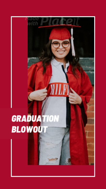 Instagram Story Video Maker for a Graduation Special Promo
