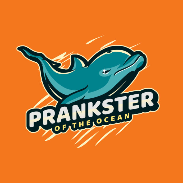 Logo Maker Featuring an Angry-Looking Dolphin