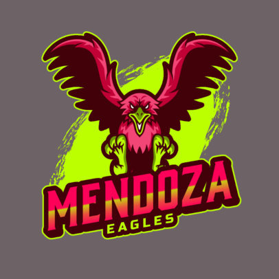 Gaming Logo Maker Featuring a Soaring Eagle Graphic 2975m