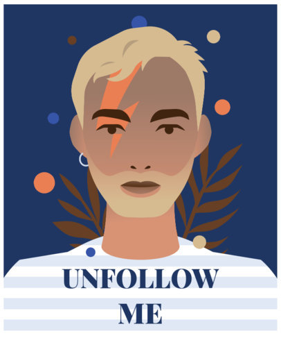 Illustrated Non-Binary Pride T-Shirt Design Generator 