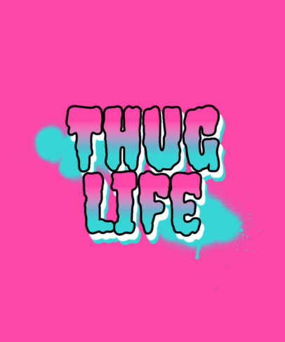  Graffiti-Styled T-Shirt Design Creator with a Phrase