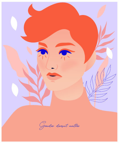 Cool T-Shirt Design Generator With a Non-Binary Pride Quote 