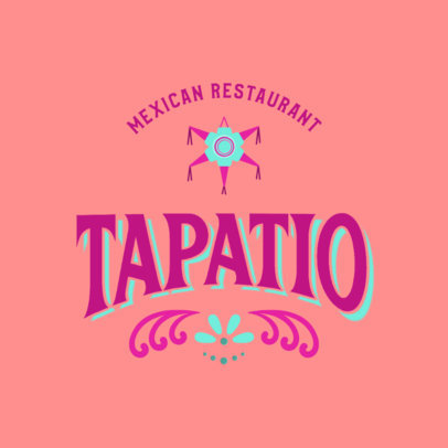 Colorful Logo Generator for a Mexican Food Restaurant 