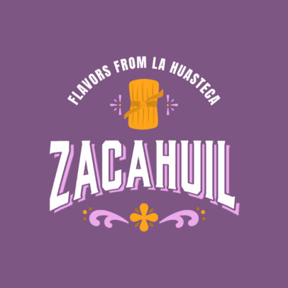 Mexican Food Logo Generator With a Tamale Clipart  