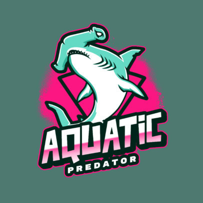 Logo Generator for an eSports Team Featuring a Hammer Shark Graphic