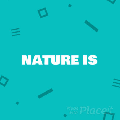 Instagram Post Video Maker with a Travel Quote 