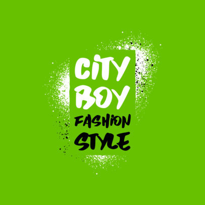 Graffiti Stencil Logo Maker for a Streetwear Brand