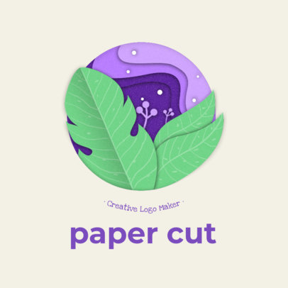 Cool Logo Maker Featuring Paper Cut Illustrations
