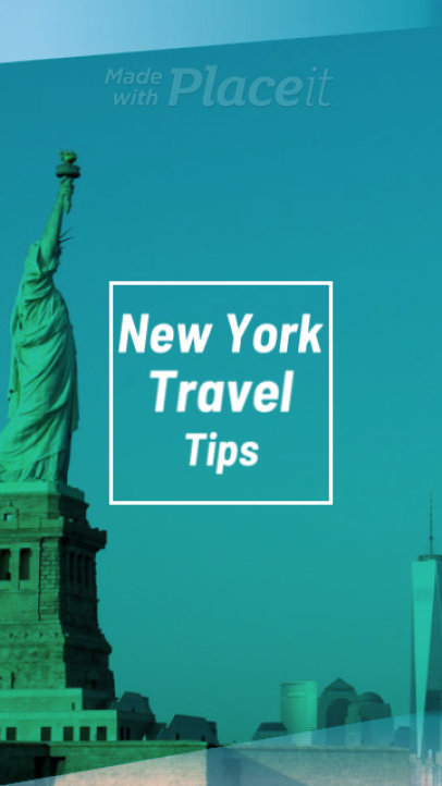 Traveling Instagram Story Maker with a New York Theme