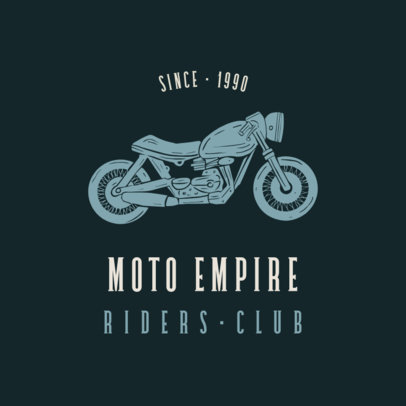 Biker Club Logo Maker Featuring a Vintage Style