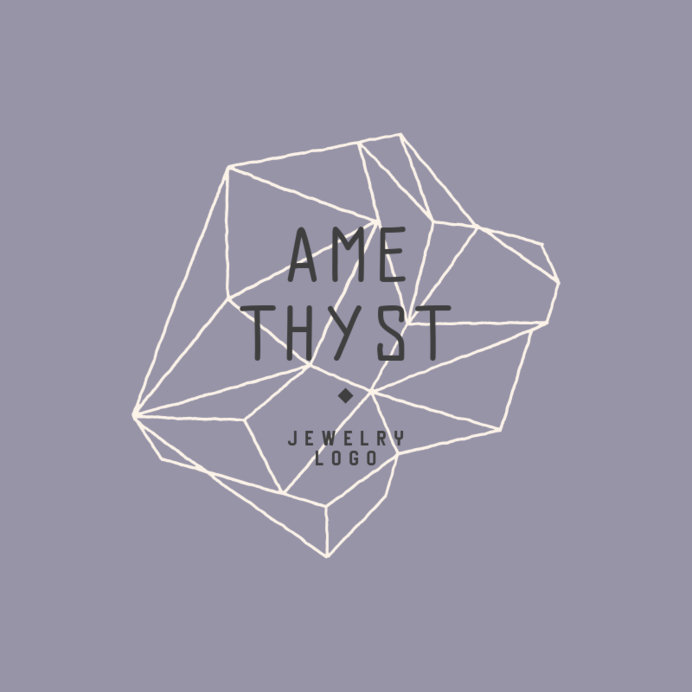 Logo Maker for a Jewelry Store Featuring a Geometric Polygon