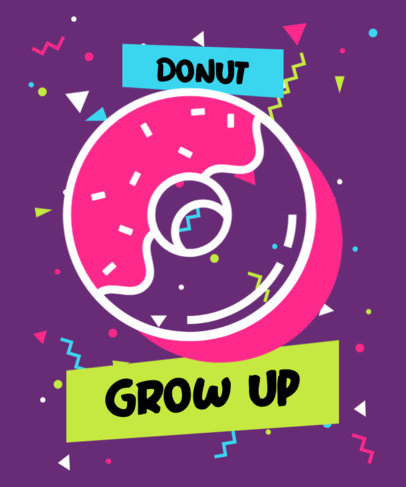 T-Shirt Design Generator Featuring a Donut Icon