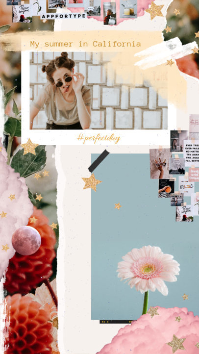 Instagram Story Design Template for a Spring-Related Post 2308j