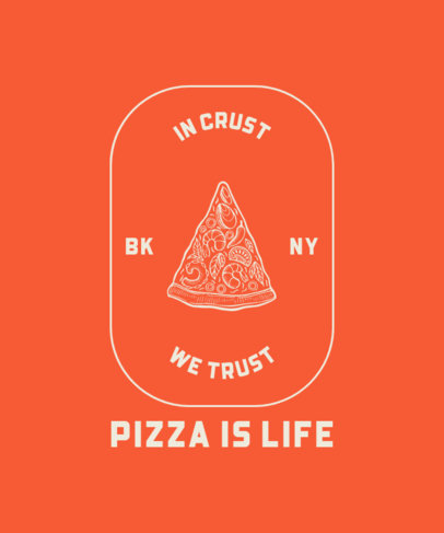 Junk Food T-Shirt Design for Pizza Enthusiasts 