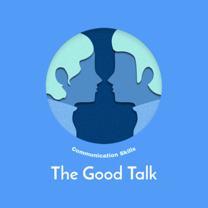 Online Logo Template Featuring Paper Cut Art Graphics 