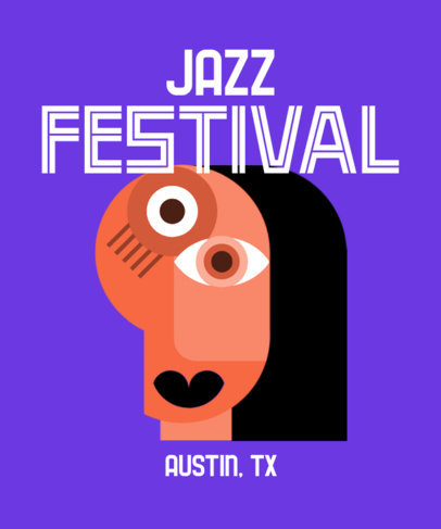 T-Shirt Design Template for Festivals 