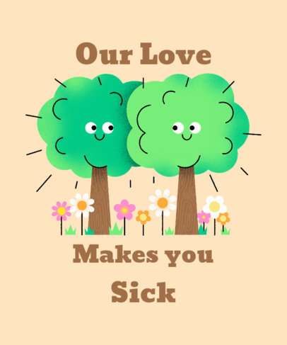 Funny Illustrated T-Shirt Design for Spring Allergy Season 2302c