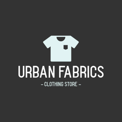 Streetwear Logo Maker with a Simple Shirt Icon