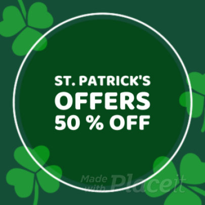 Instagram Video Maker for a Saint Patrick's Day Offer 