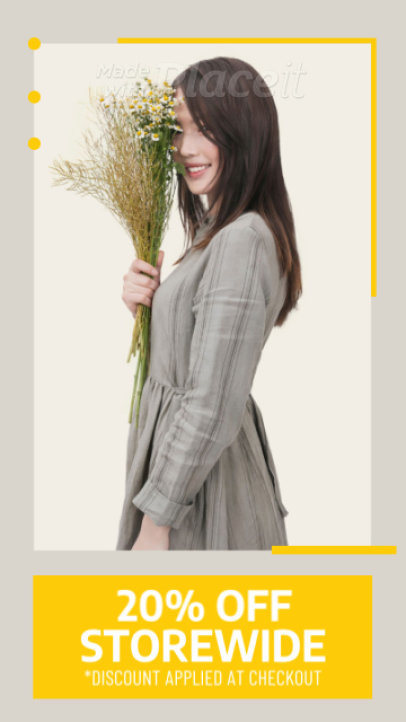 Instagram Story Video Maker for a Spring Sale