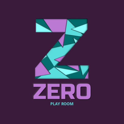 Logo Template Featuring a Paper Cut Font 