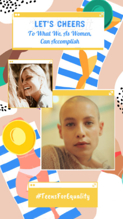 Instagram Story Video Maker With a Collage Style 