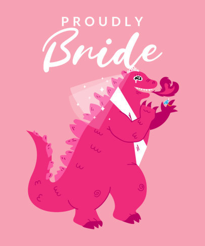 T-Shirt Design Template for a Bachelorette Party 