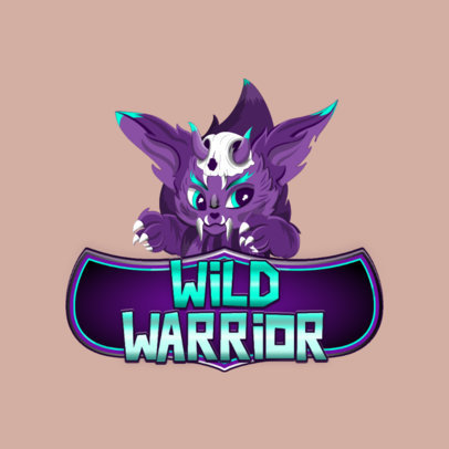 Gaming Logo Creator with a Furry Animal Character Inspired by Teamfight Tactics