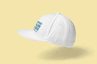 Mockup of a Floating Snapback Hat 