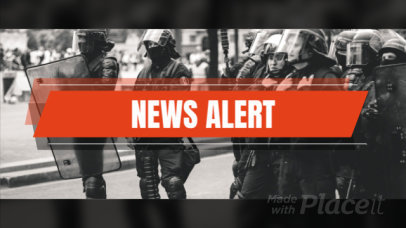 Slideshow Video Maker for a Braking News Broadcast with a Formal Style