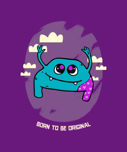 T-Shirt Design Creator with Funny Doodle Characters for Kids