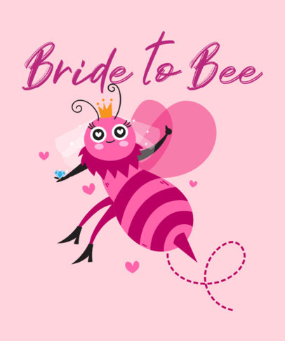 Bachelorette T-Shirt Design Maker for a Bride 