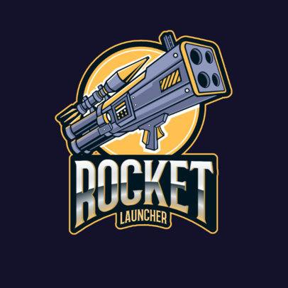 Battle Royale Logo Maker for a Gaming Squad with a Quad-Rocket Launcher