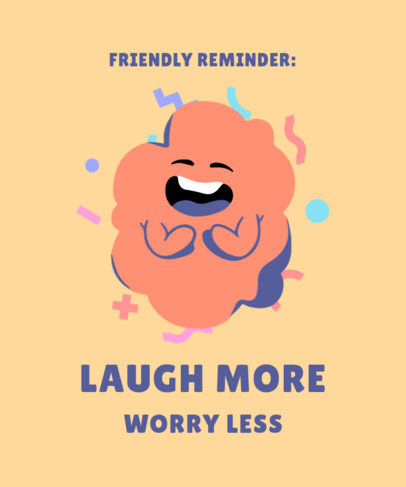 T-Shirt Design Maker with a Laughing Cartoon Character