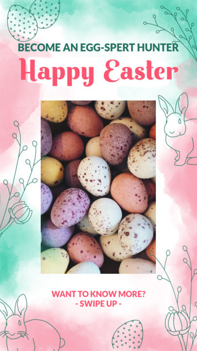 Instagram Story Creator with Easter Eggs Graphics