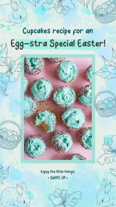 Easter-Themed Instagram Story Maker for a Recipe Post 