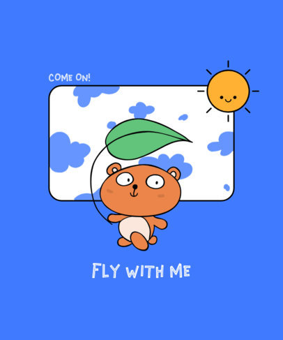 Kids T-Shirt Design Generator Featuring a Smiling Character