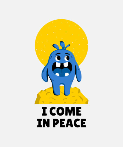 T-Shirt Design Creator with Monster Characters for Kids