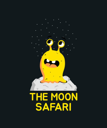 Kids T-Shirt Design Maker Featuring a Galactic Monster Graphic