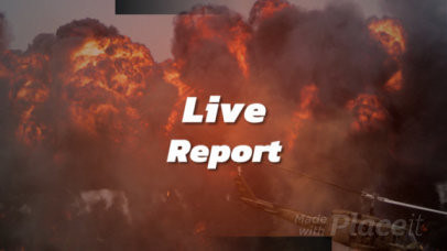 Slideshow Video Maker for a Breaking News Live Report 