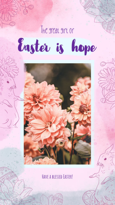 Instagram Story Maker for an Easter-Allusive Quote