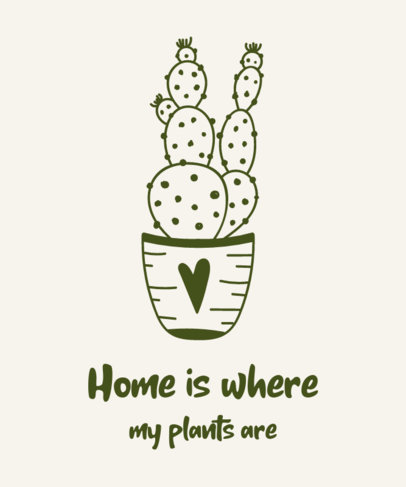 T-Shirt Design Generator with Plant Pot Graphics 392-el1